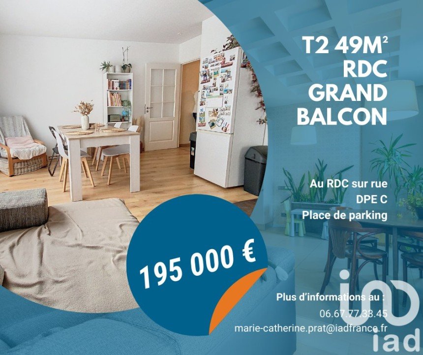 Appartement 2 pièces de 49 m² à Rennes (35700)