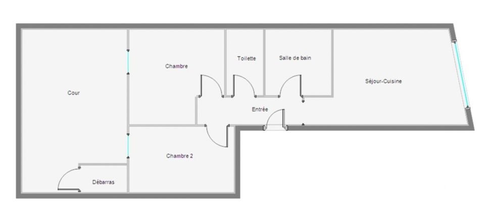 Appartement 3 pièces de 51 m² à Reims (51100)