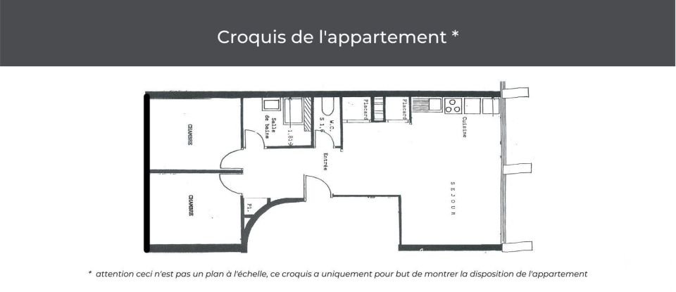 Appartement 3 pièces de 55 m² à Meudon (92360)