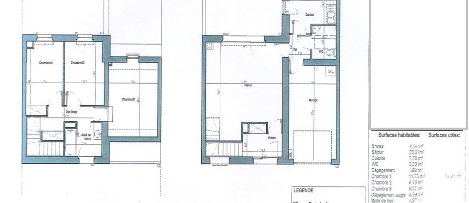 Maison traditionnelle 4 pièces de 82 m² à Hem (59510)