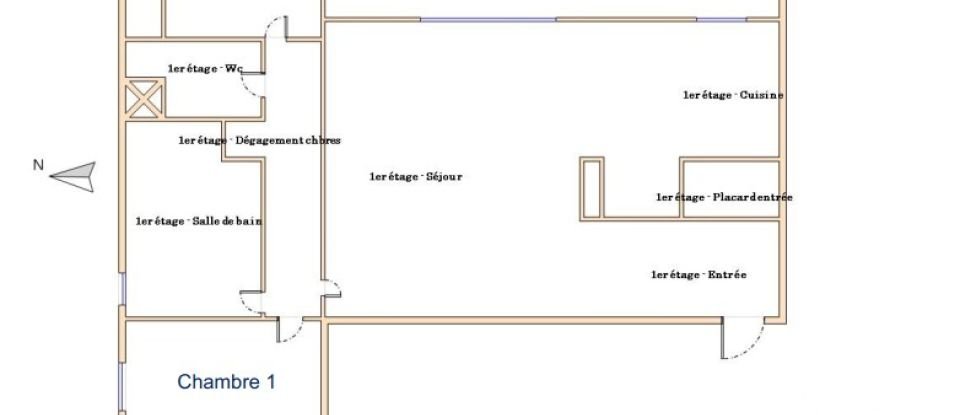 Apartment 3 rooms of 63 m² in Bron (69500)