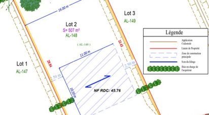 Terrain de 507 m² à Maule (78580)