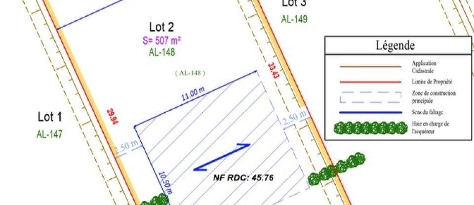 Land of 507 m² in Maule (78580)