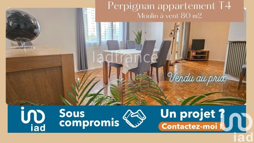 Apartment 4 rooms of 80 m² in Perpignan (66100)