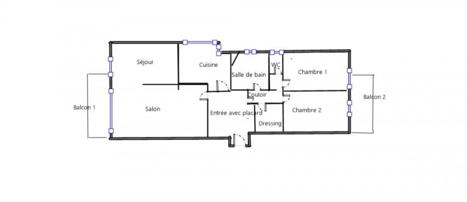 Appartement 4 pièces de 83 m² à Nanterre (92000)