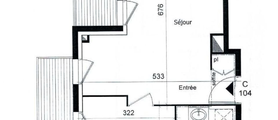 Appartement 2 pièces de 40 m² à Saint-Nazaire (44600)