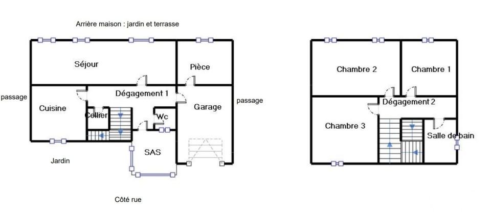 Traditional house 4 rooms of 90 m² in Toulouse (31200)