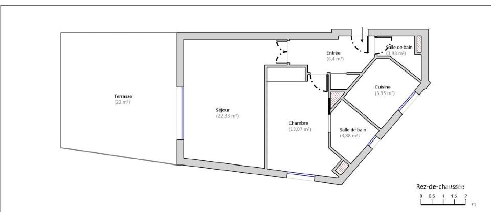 Appartement 2 pièces de 55 m² à Le Cannet (06110)