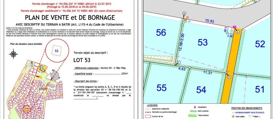 Land of 227 m² in Sulniac (56250)