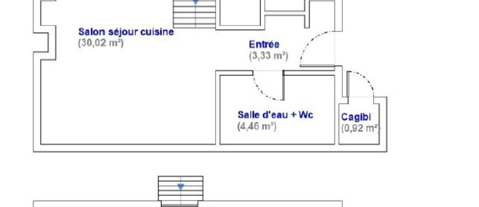 Appartement 3 pièces de 71 m² à Paris (75010)