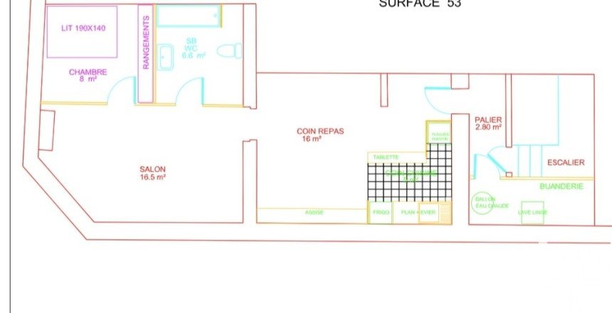 Appartement 3 pièces de 44 m² à La Ferté-sous-Jouarre (77260)