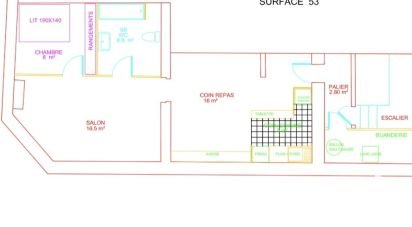 Apartment 3 rooms of 44 m² in La Ferté-sous-Jouarre (77260)