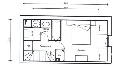 Apartment 2 rooms of 33 m² in Talmont-Saint-Hilaire (85440)