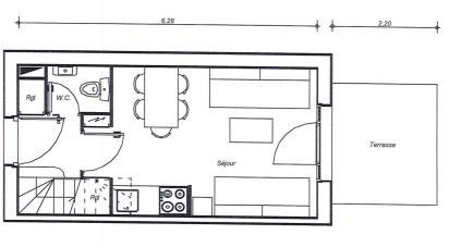 Apartment 2 rooms of 33 m² in Talmont-Saint-Hilaire (85440)