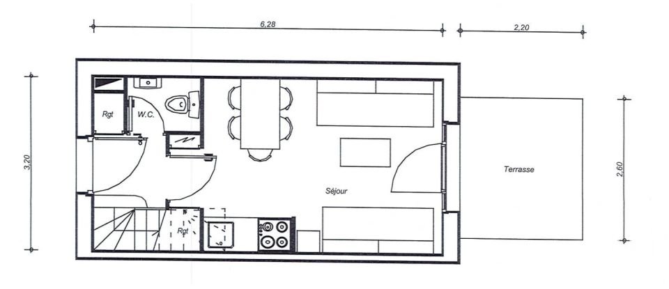 Apartment 2 rooms of 33 m² in Talmont-Saint-Hilaire (85440)