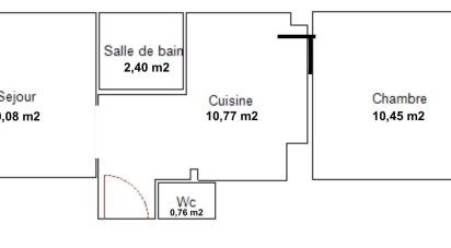 Apartment 2 rooms of 35 m² in Vincennes (94300)