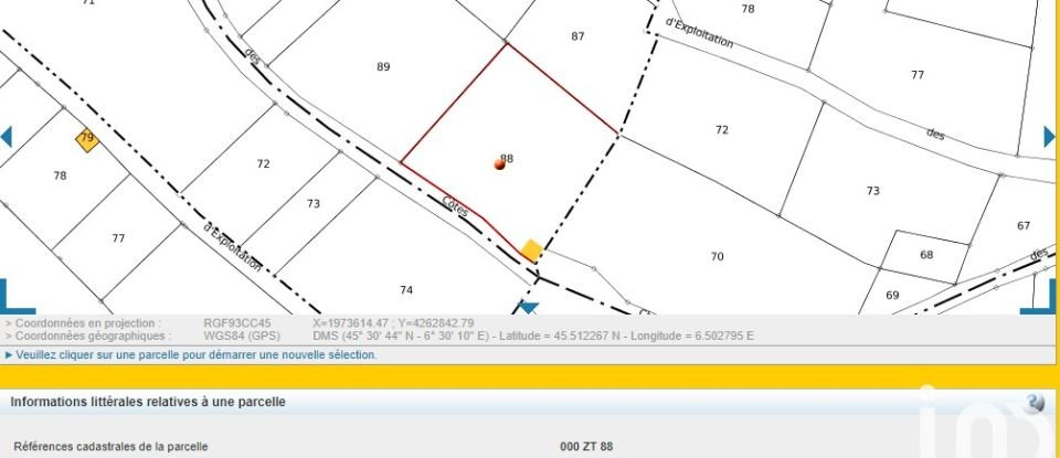 Agricultural land of 2,940 m² in Aigueblanche (73260)