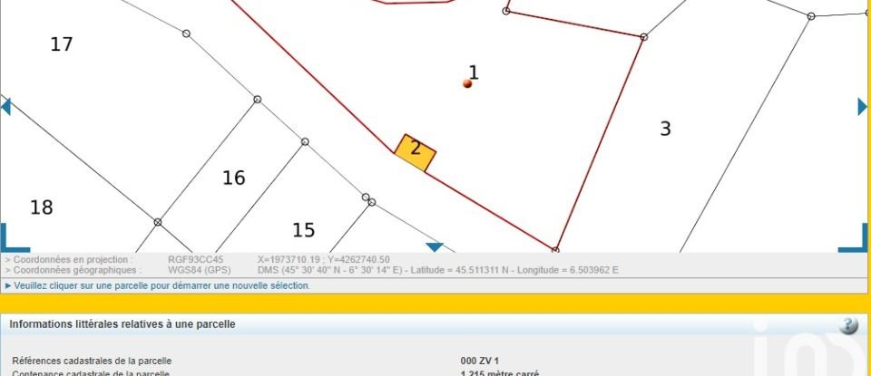 Agricultural land of 2,940 m² in Aigueblanche (73260)