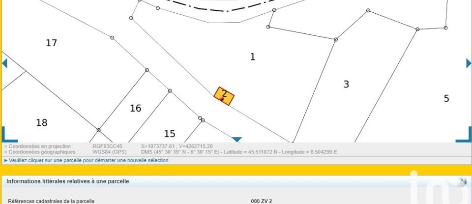 Agricultural land of 2,940 m² in Aigueblanche (73260)