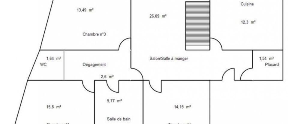 Duplex 5 pièces de 134 m² à Cahors (46000)