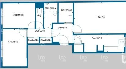 Appartement 3 pièces de 73 m² à Paris (75020)