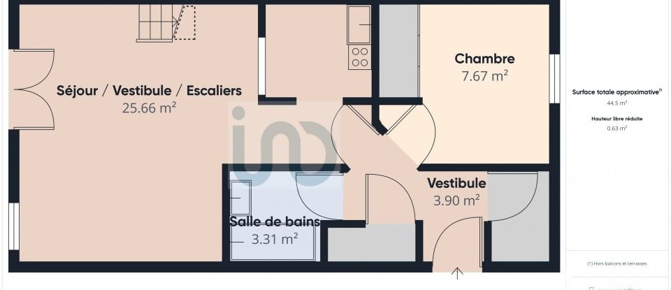 House 2 rooms of 47 m² in La Couarde-sur-Mer (17670)