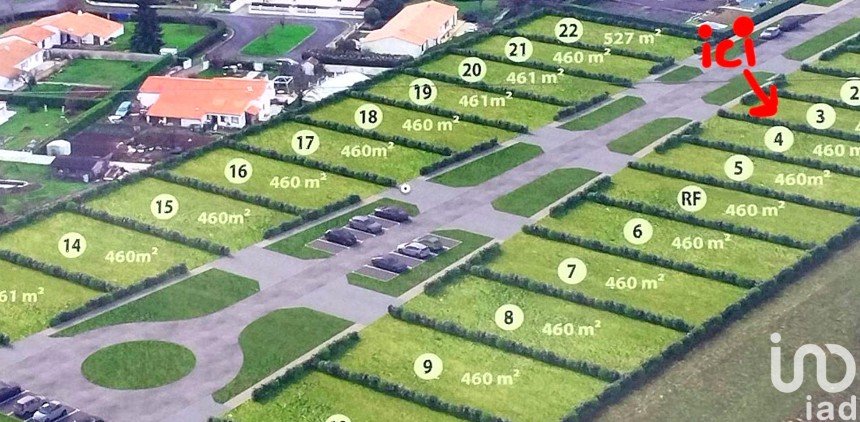 Land of 460 m² in Saint-Maxire (79410)