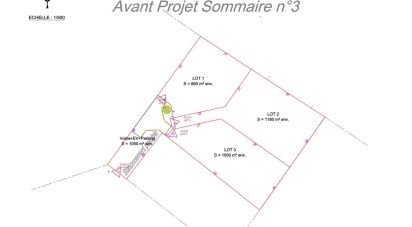 Land of 1,180 m² in Balma (31130)