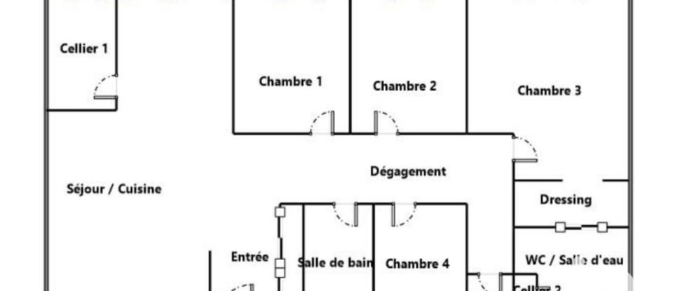 Maison 5 pièces de 143 m² à Sallebœuf (33370)