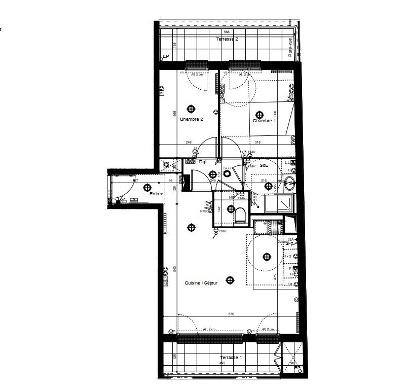 Appartement 3 pièces de 63 m² à Jouy-le-Moutier (95280)