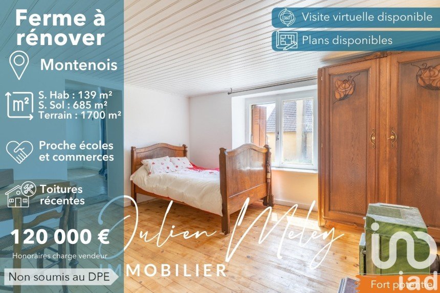 Maison 10 pièces de 685 m² à Montenois (25260)