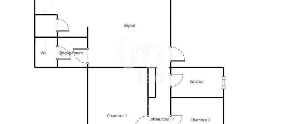 House 3 rooms of 85 m² in Vinneuf (89140)