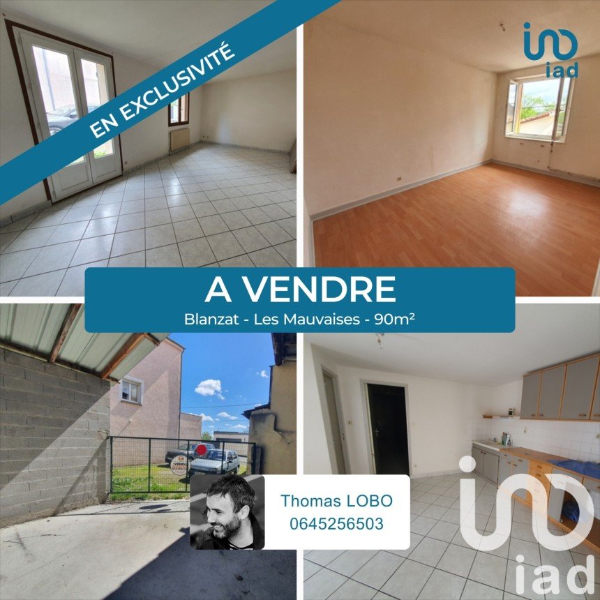 Maison de village 4 pièces de 90 m² à Blanzat (63112)