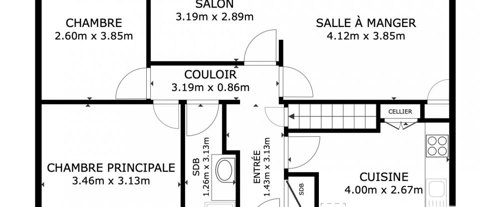 Maison 4 pièces de 68 m² à Saint-Sébastien-sur-Loire (44230)