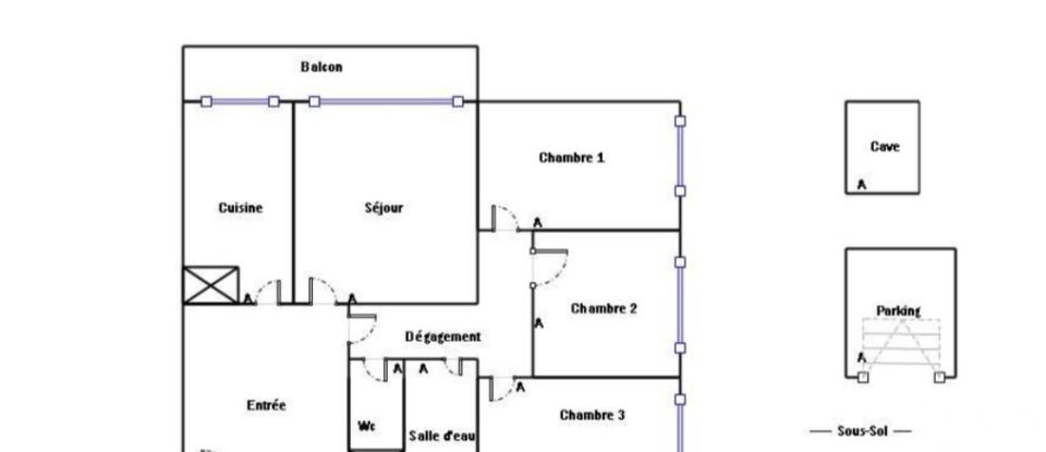 Appartement 4 pièces de 73 m² à Aubervilliers (93300)