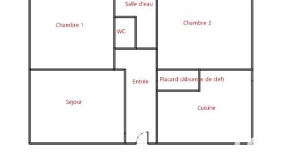 Apartment 3 rooms of 53 m² in Grenoble (38100)