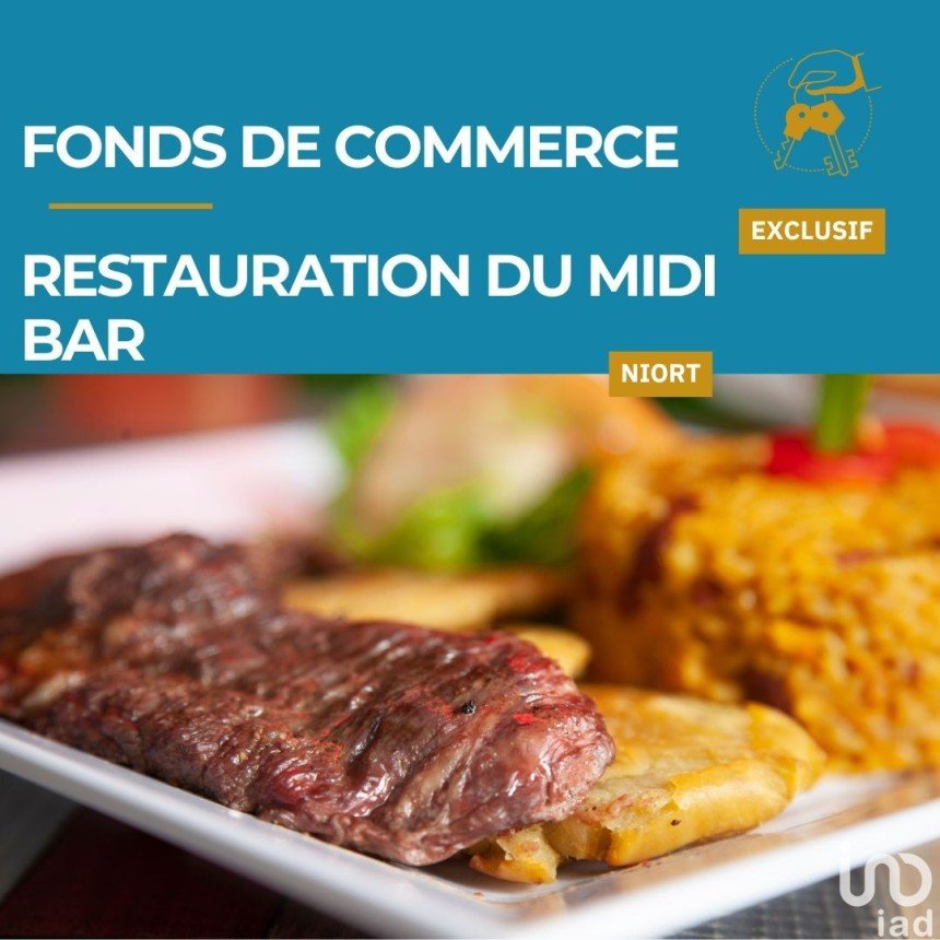 Brasserie-type bar of 65 m² in Niort (79000)