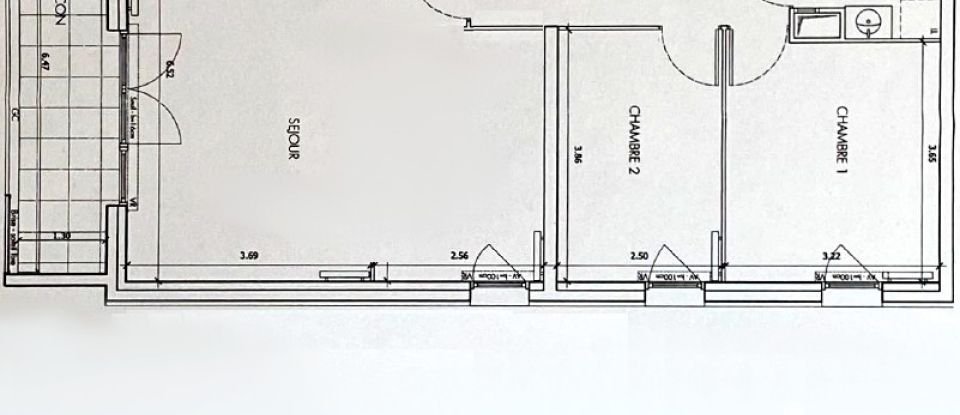 Apartment 4 rooms of 76 m² in Massy (91300)