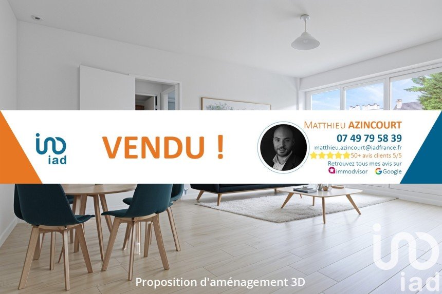 Appartement 2 pièces de 44 m² à Chennevières-sur-Marne (94430)