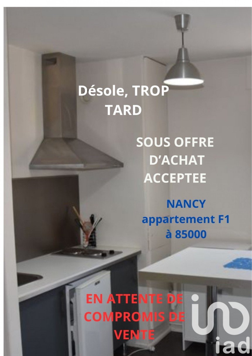 Appartement 1 pièce de 29 m² à Nancy (54000)