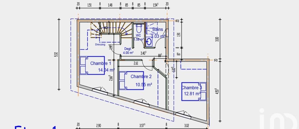 Duplex 4 pièces de 91 m² à Saint-Pierre (97410)