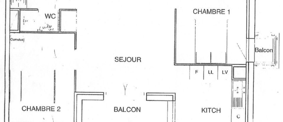 Appartement 3 pièces de 55 m² à Toulouse (31100)