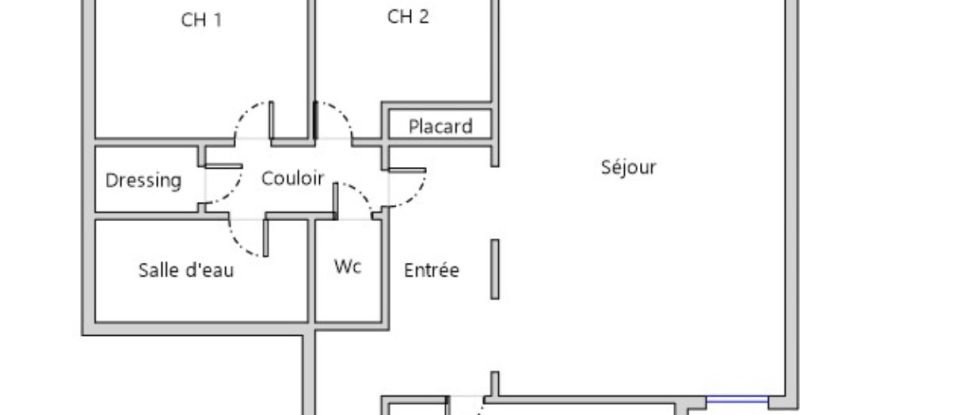 Apartment 4 rooms of 85 m² in Achères (78260)