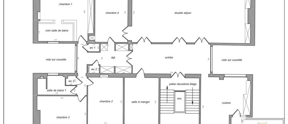 Appartement 8 pièces de 257 m² à Paris (75008)