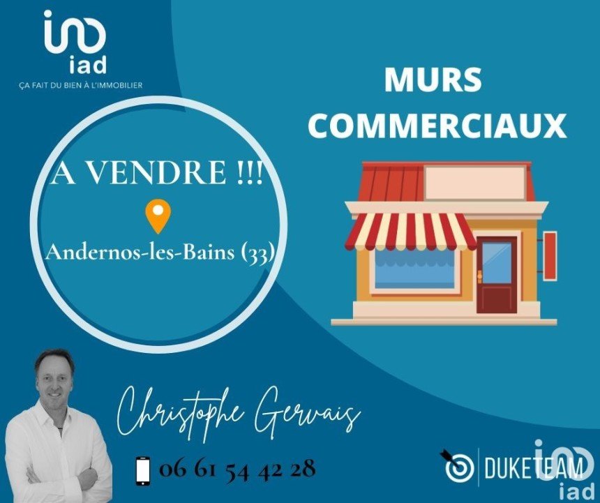 Murs commerciaux de 30 m² à Andernos-les-Bains (33510)