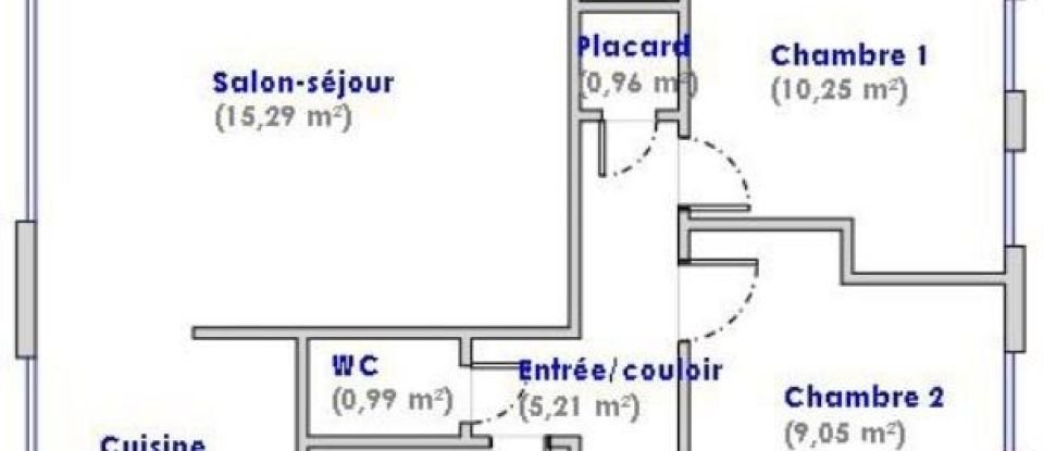 Appartement 3 pièces de 50 m² à Boulogne-Billancourt (92100)