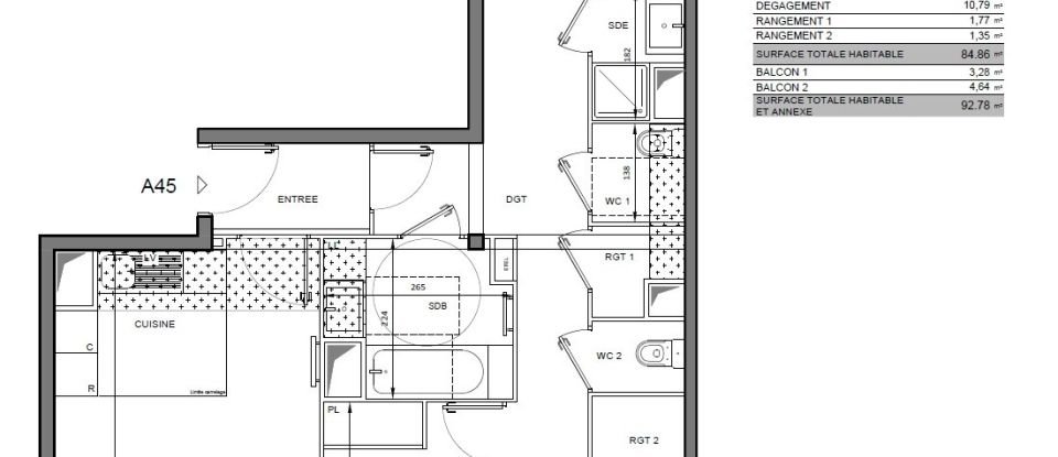 Appartement 4 pièces de 85 m² à Alfortville (94140)