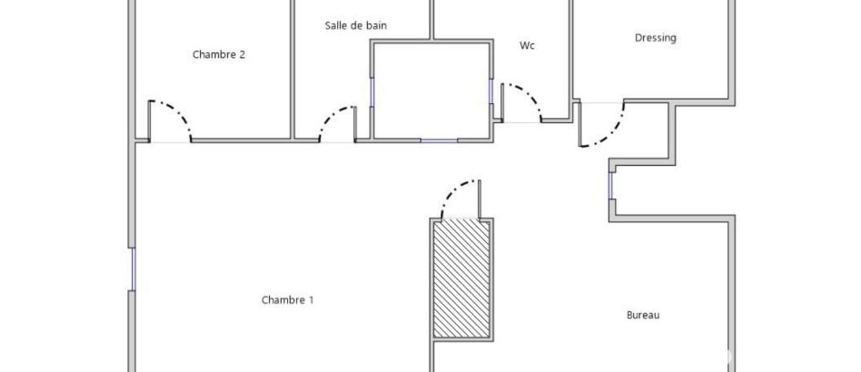 Duplex 3 pièces de 55 m² à Paris (75013)