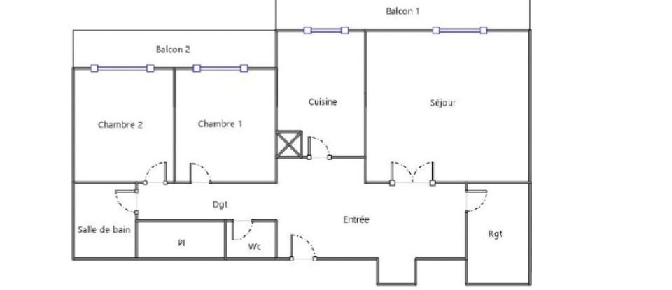 Appartement 3 pièces de 67 m² à Paris (75019)