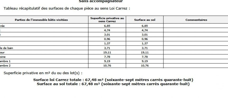 Appartement 3 pièces de 67 m² à Paris (75019)